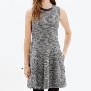 NWT Madewell Anywhere Tweed Fit Flare Dress Size 8